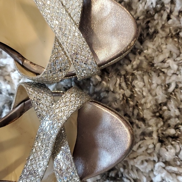 Jimmy Choo Glittering Silver Heels - Picture 6 of 16